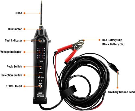 Allsun Probador De Circuito El Ctrico Automotriz Sonda De V Cc