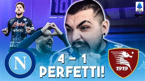 PERFETTI INSIGNE RAGGIUNGE MARADONA NAPOLI SALERNITANA 4 1 LIVE