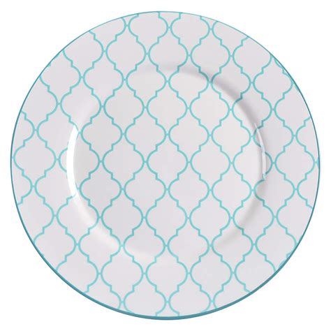 Moroccan Turquoise Dinner Plate By Sko Replacements Ltd