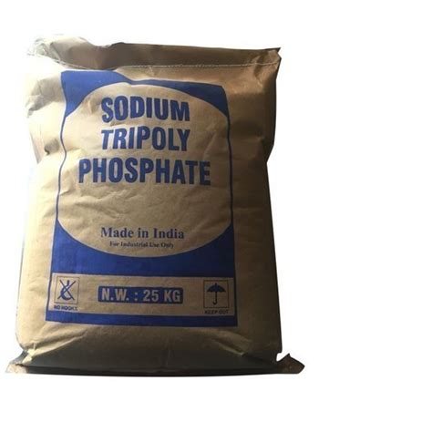 White Sodium Tripolyphosphate STTP For Industrial Packaging Type Bag