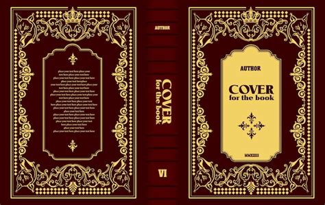 Premium Vector Ornate Leather Book Cover And Old Retro Ornament