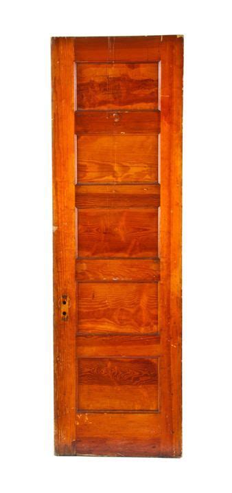 C 1900s American Interior Residential Chicago Two Flat Yellow Pine Wood Five Panel Passage