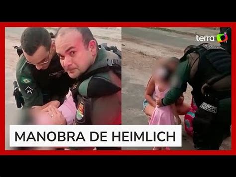 Policiais salvam criança que se engasgou bombom no Ceará Vídeo