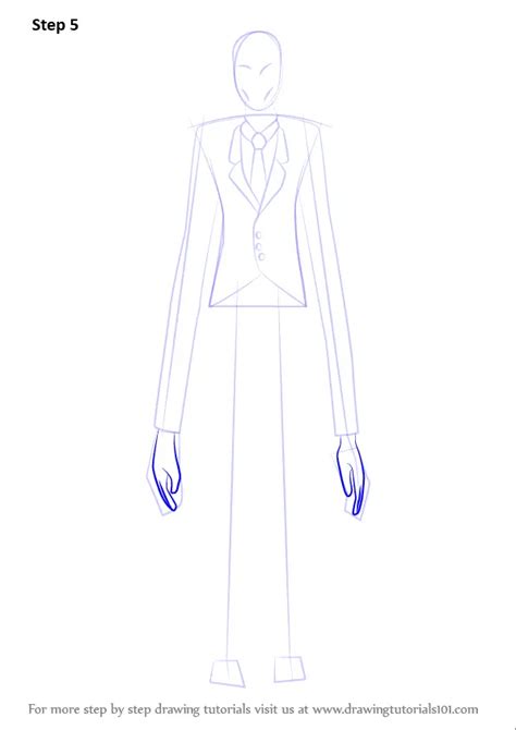 Learn How To Draw Slender Man Slender Man Step By Step Drawing