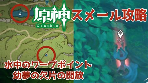 原神 解説 】スメールの 水の下 の ワープポイント ・ 秘境 幼夢の欠片 開放方法！【 白乃狼 Vtuber 】 Youtube