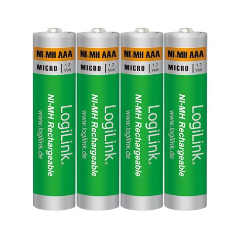 LogiLink Produkt AAA NiMH Akkus Micro 1 2V 4er Pack 22 10 2019