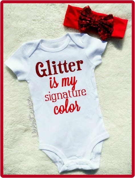 Baby Clothes, Cute Girl Clothing, Rose Pink, Glitter Is My Signature Color®, Gift, Toddler Girl ...