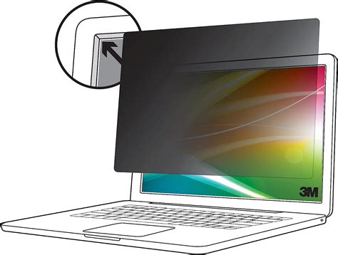 3M Commercial 140W10 Microlouver Visual Security Privacy Screen Filter (BLK-MATTE) (PF-140W10-BLK-MATTE)