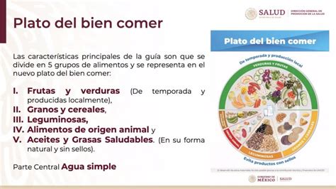 Nuevas Guías Alimentarias Para La Población Mexicana Y El Plato Del Bien Comer Centro De