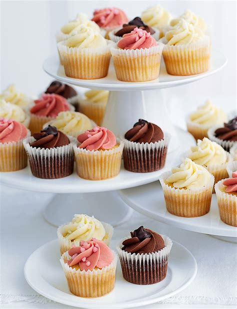 36 Mini Assorted Cupcakes Mands Buffet Food Food Personalised Cakes