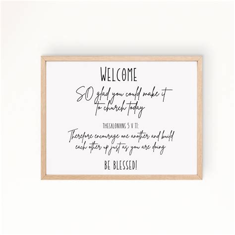 Welcome Sign Church Sign Welcome Printable Church Welcome Sign Bible ...