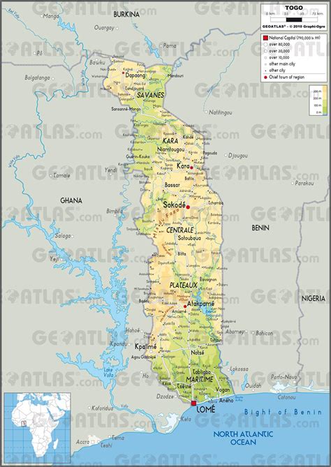 Carte Du Togo Plusieurs Cartes Du Pays En Afrique
