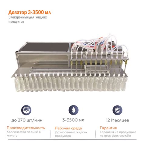 TTFK-9.3500 - 9 насосов разливочный аппарат от 3 до 3500 мл ...