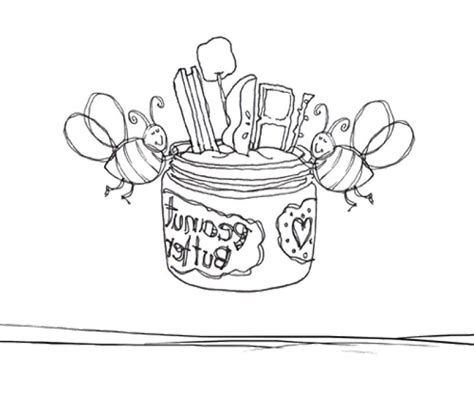 Peanut Butter Coloring Pages