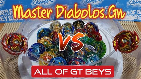 Marathon Battle Master Diabolosgn Vs All Of Our Gt Beys Beyblade Burst Gt Battle Youtube