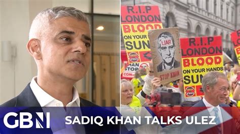 Sadiq Khan On Ulez As Long As I Am Mayor There Will Be No Pay Per