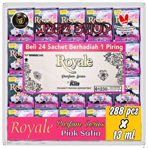 So Klin Royale Softener Parfum Series Pink Satin Sachet Ml