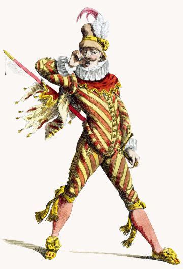 The Captain Il Capitano Commedia Dell Arte Maurice Sand Illustration