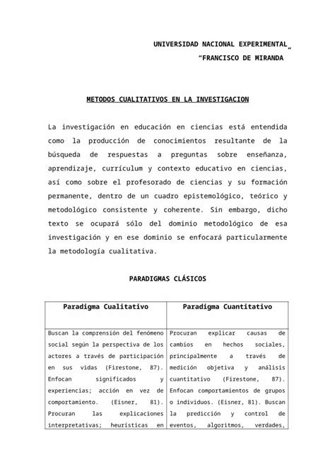 Doc Metodos Cualitativos En La Investigacion Dokumen Tips