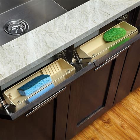 Sink Front Tip Out Tray Rev A Shelf Series Wide Kitchen