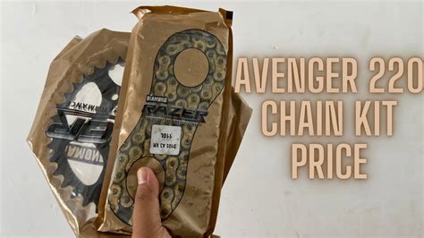 Bajaj Avenger 220 Cruise Street 220 Chain Sprocket Kit Unboxing With