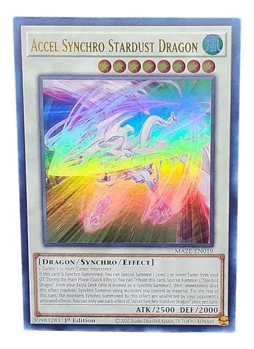 Accel Synchro Stardust Dragon Ultra Rare Yugioh Ingles