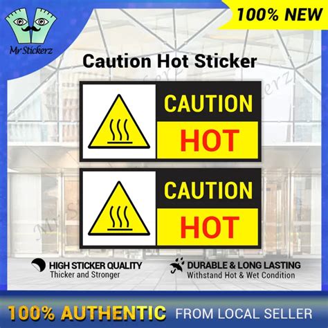 Do Not Touch Caution Hot Sticker High Sticker Quality Durable And Long Lasting Lazada