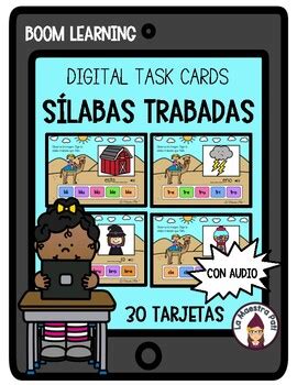 Boom Cards In Spanish S Labas Trabadas By La Maestra Pati Bilingue