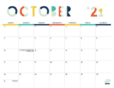 2024 Colorful Printable Calendar For Moms Imom Printable Calendar