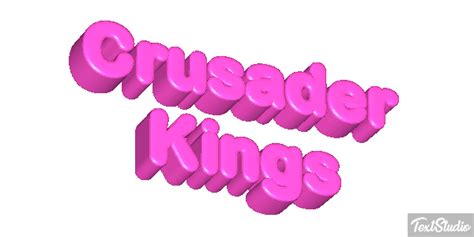 Crusader Kings Videogame Animated  Logo Designs