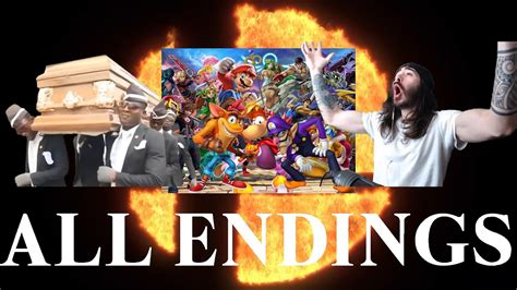 Super Smash Bros Ultimate Final Dlc Fighter All Endings Youtube