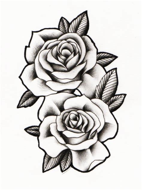 Rose tattoo design