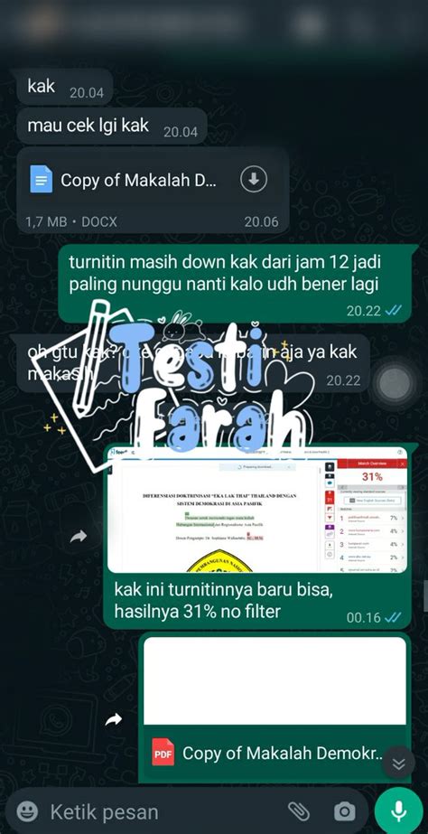 Jasa Cek Turnitin On Twitter Cek Turnitin Testifarah