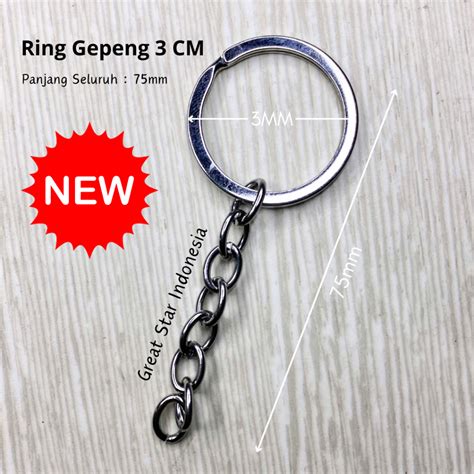 Jual RING GEPENG Rantai RING O Gantungan Kunci Tebal 100 Pcs Pak