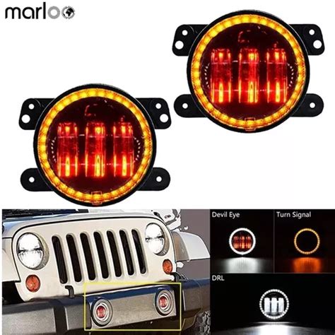 Faros Led Niebla Aro Led Ojo Demonio Jeep Patriot 2013 2014 Envío gratis