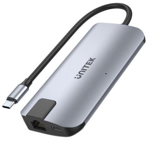 Unitek Hub Usb C 2x Usb A Hdmi 4k Rj 45 Pd 100w Konsorcjum Fen