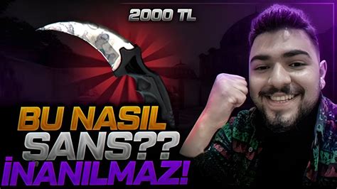 ÇÖP İTEMLERDEN 1000 DOLAR KARAMBİT KATLADIM CASEHUG YouTube