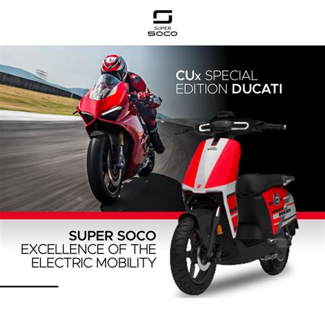 Super Soco Lancia Il CUx Special Edition Ducati Moto It