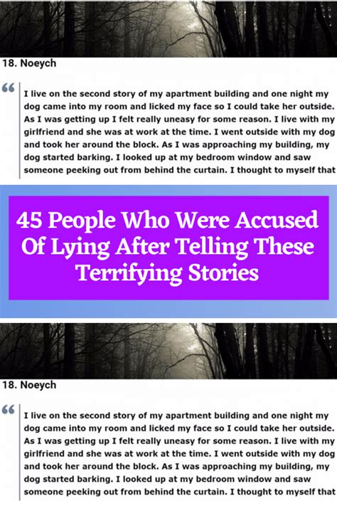 People Who Were Accused Of Lying After Telling These Terrifying