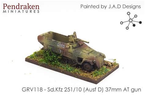 Pendraken Mm Wwii German Sd Kfz Ausf D Mm At Gun