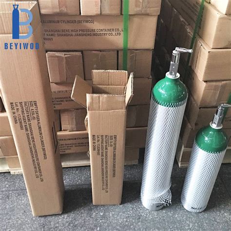 Portable Medical Oxygen Gas Cylinder Dot En Iso7866 Standard Md Me 2 75l 4 55l Empty Oxygen Tank