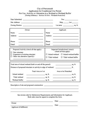 Fillable Online Conditional Use Application 2012doc Fax Email Print