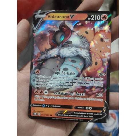 Jual Kartu Pokemon Volcarona V Basic RR Boosterpack S7r Fire Rare Tcg