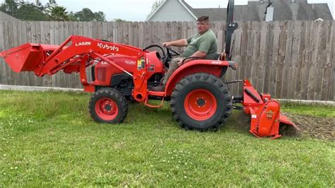 Kubota L2501 Land Pride 1258 Tiller Youtube