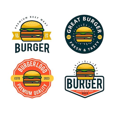 Premium Vector Burger Logo Template Design