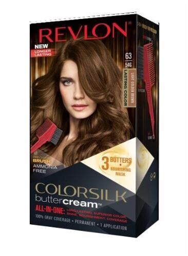 Revlon Colorsilk Buttercream 63 546 Light Golden Brown Hair Color Kit 1 Ct Fred Meyer