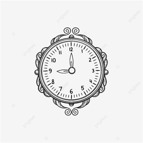 Clock Watches Timer Alarm Vector Drawings Illustration Element Clock