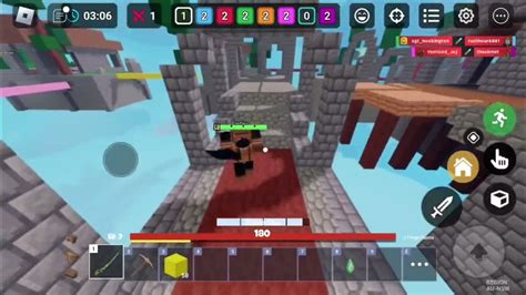 The Most Insane Telepearl Clutch On Mobile Roblox Bedwars Youtube