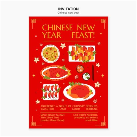 Free Psd Chinese New Year Template Design