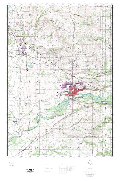 Mytopo Stayton Oregon Usgs Quad Topo Map